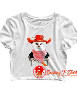 Rodeo Cat Crop Top Shirt