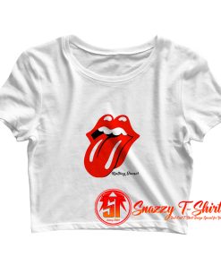 Rolling Stone Quote Crop Top Shirt