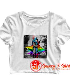 Romantic Kissing Batman Crop Top Shirt
