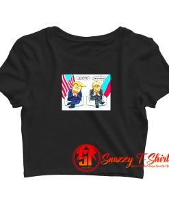 Russia Collusion Cartoon Crop Top Shirt