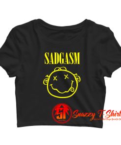 SADGASM NIRVANA Crop Top Shirt