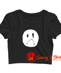 Sad Face Emoji Meme Crop Top Shirt