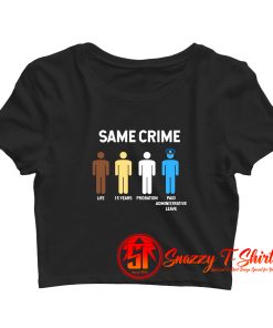 Same Crime African American Crop Top Shirt