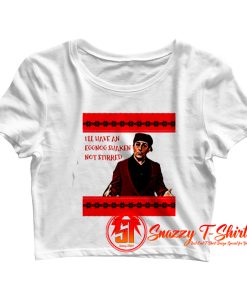 Santa Bond Christmas is coming thats what she said michael scott Crop Top Shirt