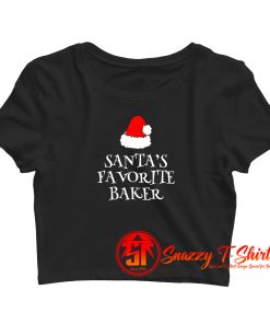 Santa Favorite Baker Crop Top Shirt