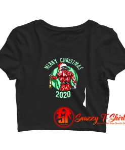 Santa Plague Doctor Face Mask Christmas Tank Top Crop Top Shirt