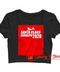 Santa Rudolph the Red Nosed Reindeer Crop Top Shirt
