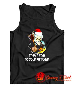 Santa Salt Bae Toss A Coin To Your Witcher Christmas Tank Top