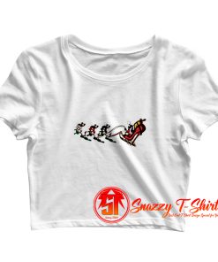 Santas Fetish sledge Crop Top Shirt