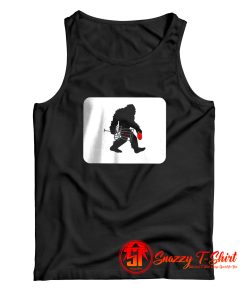 Sasquatch Disc Golf Bigfoot Tank Top