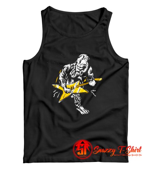 Sasquatch Playing Guitar Tank Top