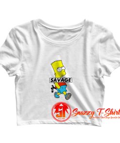 Savage Bart Crop Top Shirt