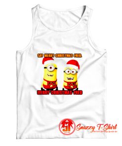 Say Merry Christmas Fred Tank Top