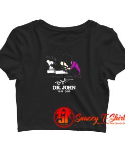 Schroeder Dr. John 1941 – 2019 Signature Snoopy Crop Top Shirt