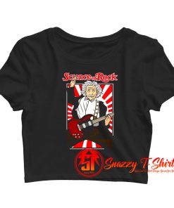 Science of Rock Albert Einstein Crop Top Shirt