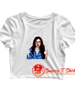 Selena Gomez Geek Crop Top Shirt