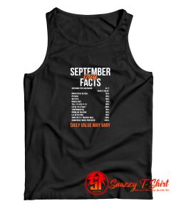 September Guy Facts Tank Top