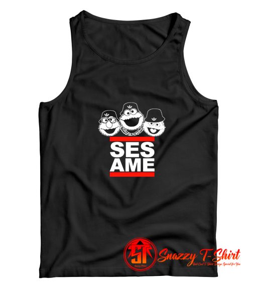 Sesame Street Characters DMC Parody Tank Top