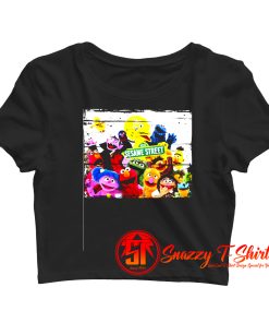 Sesame Street TV Show Poster Crop Top Shirt