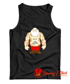 Shirtless Santa Covered In Tattoos For Christmas Tank Top