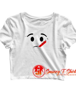 Sick Face With Thermometer Emojis Crop Top Shirt