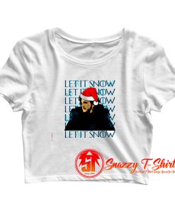 Simply Southern Youth Let It Snow Crop Top Shirt