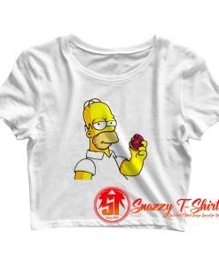 Simpsons donat Crop Top Shirt