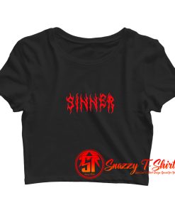 Sinner Graphic Crop Top Shirt