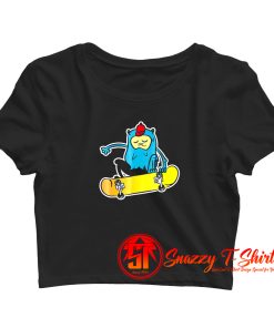 Skateboard Birthday Crop Top Shirt