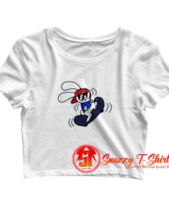 Skateboard Bunny Crop Top Shirt