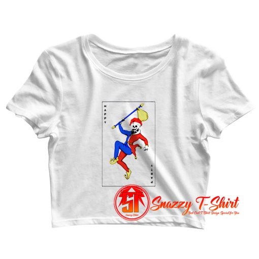 Skeleton Dancing Christmas Day Crop Top Shirt
