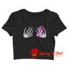 Skeleton Hands Boobs Crop Top Shirt