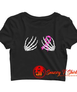 Skeleton Hands Boobs Crop Top Shirt