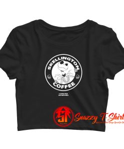 Skellington Coffee Crop Top Shirt