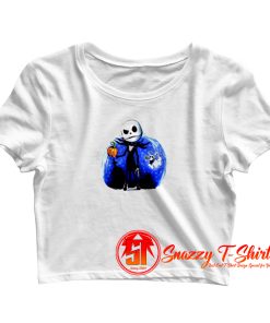 Skellington Peep Crop Top Shirt