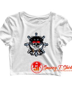 Skull Pirates Crop Top Shirt