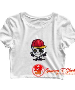 Skull Skaet Life Marijuana Crop Top Shirt