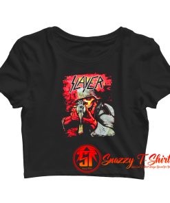 Slayer Sniper Skull Crop Top Shirt