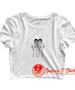 Sleep With Closed Eyes Crop Top Shirt