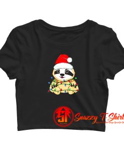 Sloth Christmas Crop Top Shirt