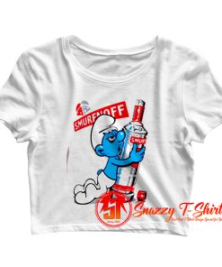 Smurfnoff Vodka Crop Top Shirt