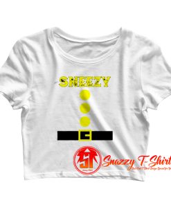 Sneezy Dwarf Halloween Crop Top Shirt
