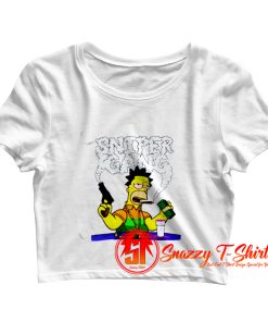 Sniper GangThe Simpsons Crop Top Shirt