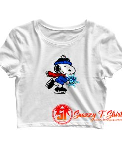 Snoopy Christmas Crop Top Shirt