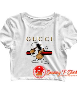 Snoopy Dabbing Gucci Joe Cool Stay Stylish Crop Top Shirt