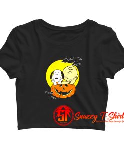 Snoopy Halloween Cartoon Parody Crop Top Shirt