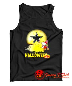 Snoopy Halloween Flying Dallas Cowboys Tank Top