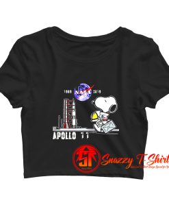 Snoopy NASA 1969 2019 Apollo 11 Crop Top Shirt