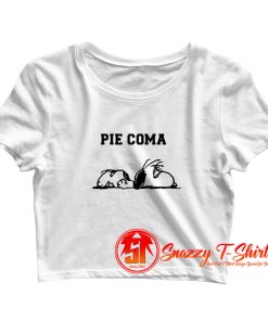 Snoopy Peanuts Pie Coma Crop Top Shirt
