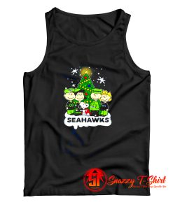 Snoopy Peanuts Seattle Seahawks Christmas Tank Top